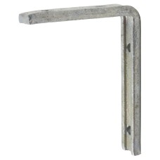 Exel Fluted Steel Angle Shelf Bracket - 100 x 75mm - Galvanised - Pack of 5