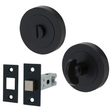 Serozzetta by Carlisle Brass GK4004 Bathroom Turn & Release & Deadbolt Ultimate Kit - Matt Black