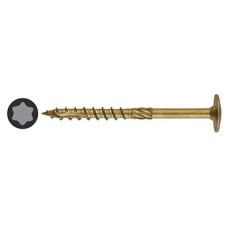 Reisser Timber Connector Torx Wafer Head Wood Screws - 8.0 x 280mm - Nano Bronze - Pack of 25