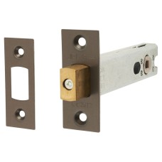 Jedo 5mm Heavy Duty Tubular Bathroom Deadbolt - 102mm Case - 82mm Backset - Square - Antique Brass