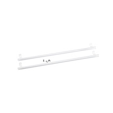 elfa Top Track System - Runners for Wire & Mesh Baskets - 490mm Length - White - Pair