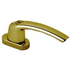 Hoppe TBT1 uPVC/Timber Tilt Before Turn Locking Multipoint Window Handle - Dual - Polished Brass