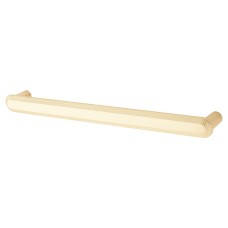 Hampstead Morley 19mm Bobbled D-Bar Cabinet Pull Handle - 224mm Centres - Satin Brass