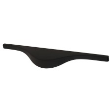Hampstead Taurus Lipped Edge Cabinet Pull Handle - 96mm Centres - Matt Black