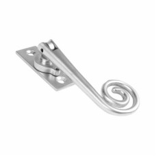 Hampstead Open Curl Locking Espagnolette Casement Window Handle - Right Hand - Soft Satin Chrome