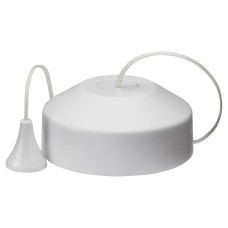 Knightsbridge 5 - 100W 1 Way Trailing Edge LED Pull Cord Dimmer Switch - Matt White