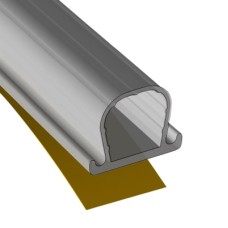 Stormguard Clear Weather Strip - 6m Length - Transparent