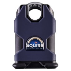 Squire High Security Closed Shackle Padlock - 16 x 16mm Shackle - Keyed to Differ - Blue