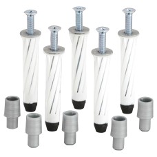 elfa Twin Slot Shelving System - Fixings for Twin Slot Shelf Wall Uprights - Hollow Wall - Pack of 5