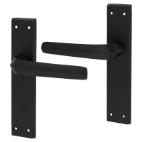 Exel Matt Black Latch Door Handle - Norl...