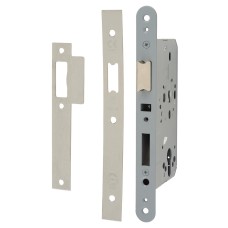 Arrone AR8101 DIN Upright Latch - 88mm Case - 60mm Backset - Square - Satin Stainless Steel