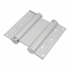 Double Action Self Closing Fire Rated Spring Hinge - 200mm Length - FD60 - Silver - Pair