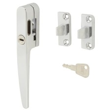 Exel Timber Range Locking Night Vent Wedge Casement Window Fastener - Reversible - Bright Chrome