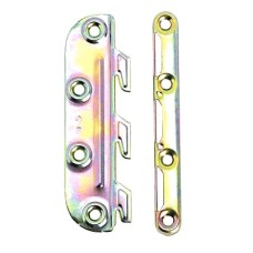 Exel Bed Fitting Set - 127 x 29 x 15mm - Steel - Pack of 4