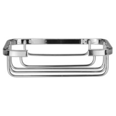 Croydex Wirework Small Shower Soap Dish Basket - 35 x 130 x 100mm - Mild Steel