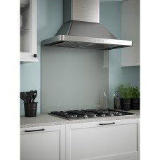 Self Adhesive Glass Kitchen Splashback - 750 x 900mm - Slate Grey 