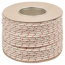 Everlasto No.2 Red Spot Waxed Cotton Sash Window Cord - 6mm Diameter - 100m Coil