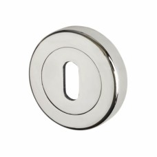 M Marcus Sorrento Escutcheon - 53mm Diameter - Keyhole - Polished Chrome
