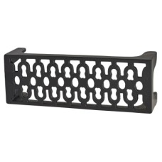 Olde Forge Patterned Single Air Brick Vent - 230 x 82mm - Antique Black Iron