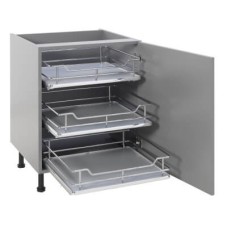 25kg Single Tray Soft Close Pull Out Organiser - Cabinet Width 450mm