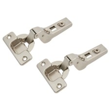 Blum CLIP Cabinet Hinge - 100° - Un-Sprung - Inset - Zinc Plated - Pair