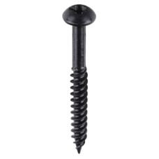 TIMCO Blackjax Pozi Round Head Wood Screws - 8 x 1 1/2
