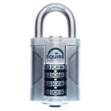 Squire Vulcan Combination Open Shackle Padlock - 40mm Body - 20 x 17mm Shackle - Blue
