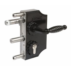 Locinox LAKQ H2 Heavy Duty Gate Lock Kit - 160 x 30 x 91mm - Black 
