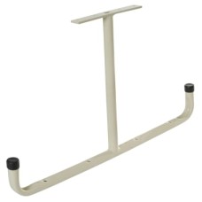Rothley Heavy Duty Tubular Garage and Shed Ceiling Mount Storage T-Hook - 555mm Depth - Cream/Black