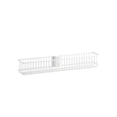 elfa Top Track System - Shallow Wire Basket for Door & Wall Racks - 435 x 80 x 70mm - White