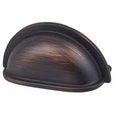 Exel Cabinet Cup Handle - 76mm Centres - Brushed Oil Rubbed Bronze