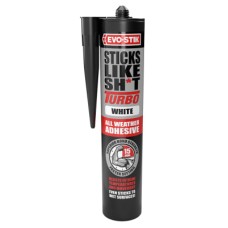 Evo-Stik Sticks Like Sh*t Turbo - Solvent Free - 290ml - White