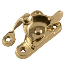 Hampstead Heavy Duty Fitch Sash Window Fastener - 66 x 23mm - Polished Brass