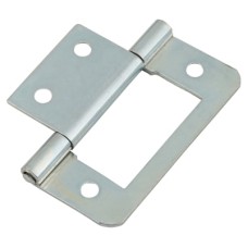 Flush Cabinet Hinge - 50 x 36 x 1mm - Zinc Plated - Pack of 10 Pairs