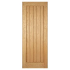 LPD Mexicano 5 Panel Pre-Finished Solid Internal Door - 2040 x 726 x 40mm - Oak