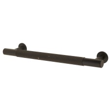 Carlisle Brass 13mm Knurled T-Bar Cabinet Pull Handle - 160mm Centres - Matt Black