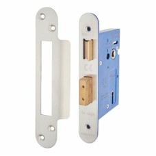 Hampstead Architectural 3 Lever Sashlock - 78mm Case - 57mm Backset - Radius - Satin Stainless Steel