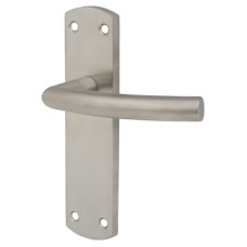 Exel Satin Stainless Steel Arched Latch Door Handle - 172 x 44mm