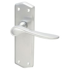 Exel Satin Chrome Latch Door Handle - Rome Range - 170 x 50mm