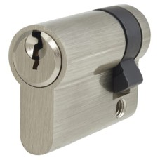 Exel 5 Pin 46mm Euro Single Cylinder - 35 + 11mm - Polished Nickel - Keyed to Differ
