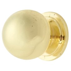 Exel Ball Cabinet Knob - 30mm Diameter - Polished Brass