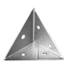 Pyramid Corner Brace - 45 x 45 x 45mm - Zinc Plated - Pack of 10