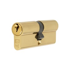 Eurospec 5 Pin 80mm Euro Double Cylinder - 40 + 40mm - Polished Brass - Master Keyed