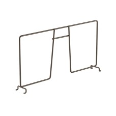 elfa Top Track System - Click In Ventilated Wire Shelf Divider - 411 x 54 x 200mm - Graphite
