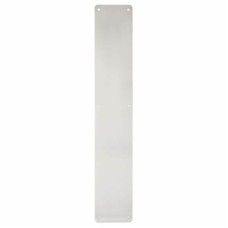 Exel Aluminium Plain Finger Plate - 600 x 100 x 3mm - Satin Anodised