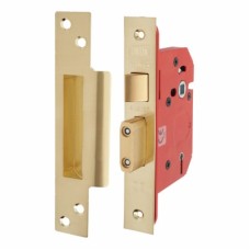 UNION 2205S StrongBOLT 5 Lever Sashlock - 68mm Case - 45mm Backset - Polished Brass
