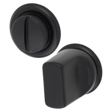 Hoppe Mini Rose Bathroom Turn & Release - 28mm Diameter - Matt Black