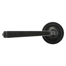 From The Anvil External Beeswax Door Handles on Round Art Deco Rose - Avon Range 