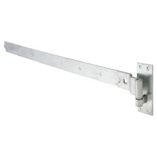 Heavy Duty Cranked Hook & Band Gate Hinge - 900 x 56mm - Galvanised - Pair