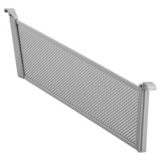 elfa Top Track System - Click In Shallow Mesh Drawer Dividers - 431 x 80mm - Platinum - Pack of 2